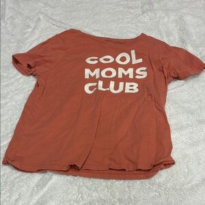 Cool Moms Club Kids Shirt - Rust